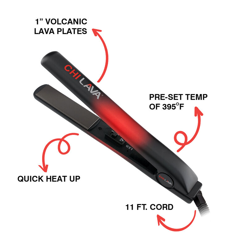 LAVA 1 Inch Analog Volcanic Ceramic Hairstyling Iron, , large image number null